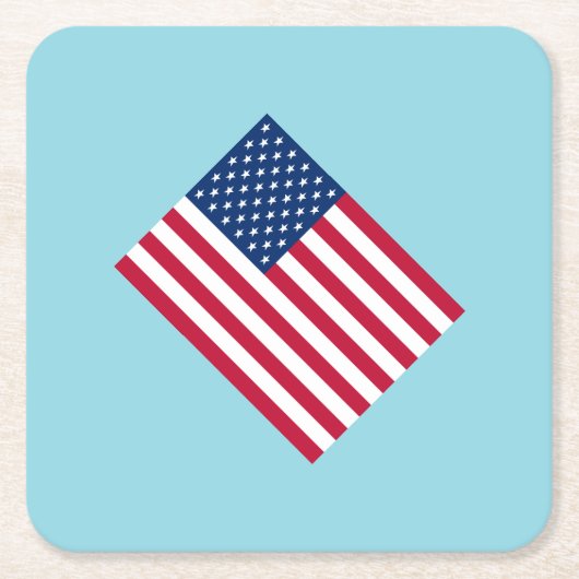 アメリカ国旗 愛国パーティー ペーパーコースター (正面)