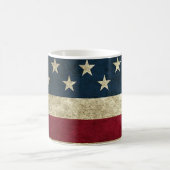 アメリカ国旗 愛国心あふれる 田舎風マグカップ コーヒーマグカップ (中央)