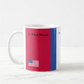 アメリカ国旗 愛国心 コーヒーマグカップ (左)