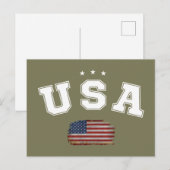 アメリカ国旗 愛国心 ベテラン 7月4日 ポストカード (正面/裏面)