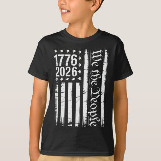 アメリカ国旗 愛国心 歴史 1776 2026 250周年記念 Tシャツ