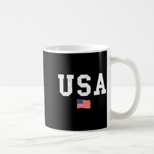 アメリカ国旗 愛国心 4th of July メンズ コーヒーマグカップ (右)