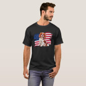 アメリカ国旗 愛国心 7月4日 独立記念日 キャバル Tシャツ (正面フル)