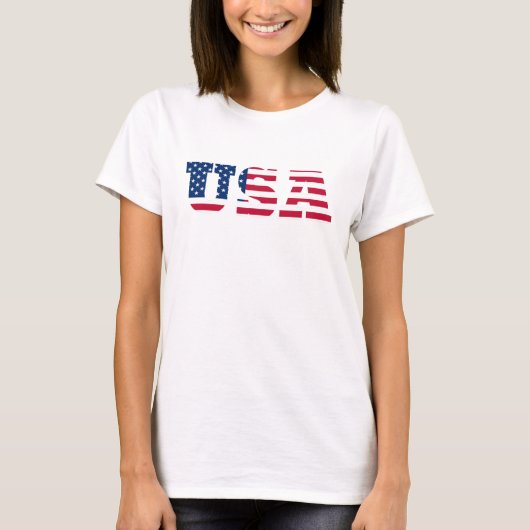 アメリカ国旗 愛国心 Tシャツ (正面)