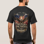 アメリカ国旗 愛国心 USA 250 Tシャツ (裏面)