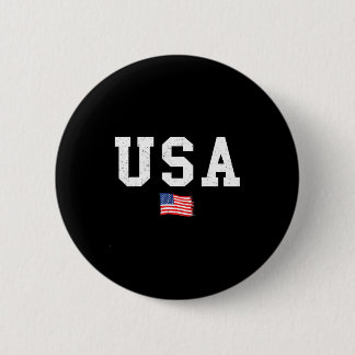 アメリカ国旗 愛国的なアメリカ国旗 7月4日 メンズ 缶バッジ