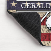 アメリカ国旗 愛国的なデザイン マウスパッド (コーナー)