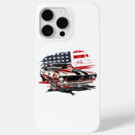 アメリカ国旗 愛国的な Case-Mate iPhoneケース (裏面)
