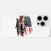アメリカ国旗 愛国的な Case-Mate iPhoneケース (裏面 (横))