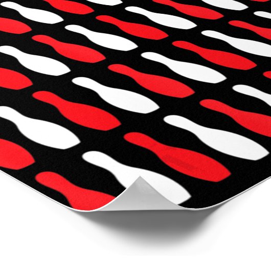 アメリカ国旗 – 愛国的ボウリングをする人、 クリケットの投手&ボーリング ポスター (角)