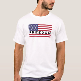 アメリカ国旗、愛国的自由、アメリカデザイン Tシャツ
