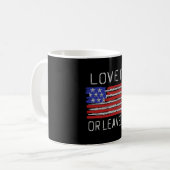 アメリカ国旗 愛国者仕様 コーヒーマグカップ (正面左)
