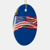 アメリカ国旗、愛国者支援 セラミックオーナメント (右)