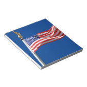 アメリカ国旗、愛国者支援 ノートパッド (アングル)