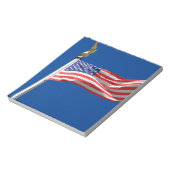 アメリカ国旗、愛国者支援 ノートパッド (回転)
