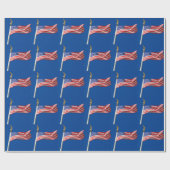 アメリカ国旗、愛国者支援 ラッピングペーパー (フラット)