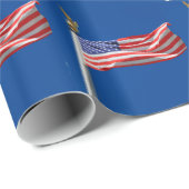 アメリカ国旗、愛国者支援 ラッピングペーパー (ロールコーナー)