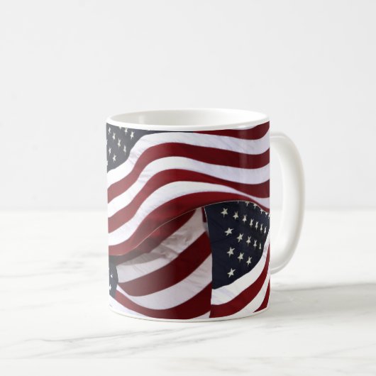 アメリカ国旗 愛国 コーヒーマグカップ (正面右)