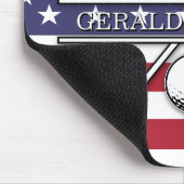 アメリカ国旗 愛国 デザイン マウスパッド (コーナー)