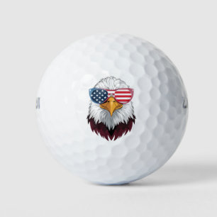 アメリカ国旗 愛国 ハクトウワシ 7月4日 ゴルフボール