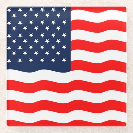 アメリカ国旗 愛国 ベビー用品 コースター (正面)