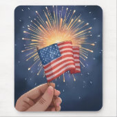 アメリカ国旗 愛国 マウスパッド (正面)