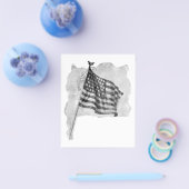 アメリカ国旗 愛国 レトロ アート チラシ (シングル)