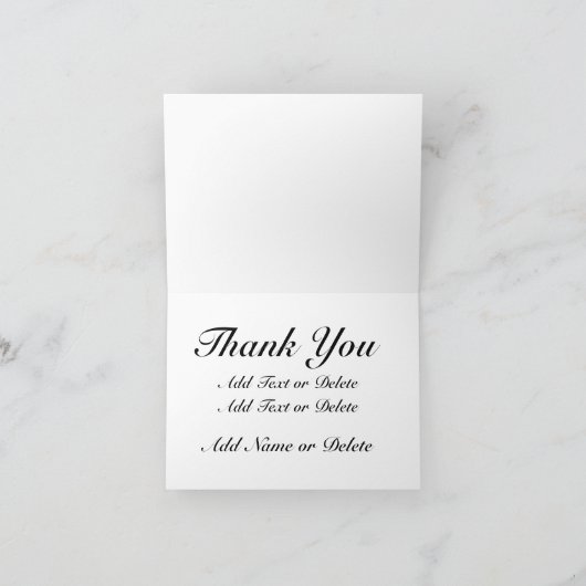 アメリカ国旗 感謝のメッセージまたは空白のカード サンキューカード (内部)