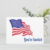 アメリカ国旗 招待状 (スタンド正面)