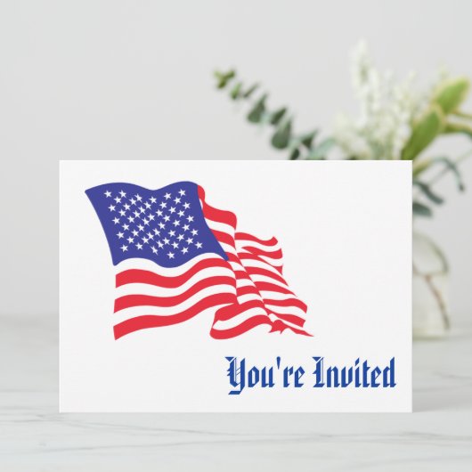 アメリカ国旗 招待状 (スタンド正面)
