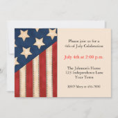 アメリカ国旗 招待状 (正面)