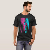アメリカ国旗 新生児看護 学生 愛国 Tシャツ (正面フル)