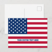 アメリカ国旗 星とストライプのカスタマイズ ポストカード (正面/裏面)