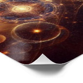 アメリカ国旗 – 星とストライプ – Bald Eagle ポスター (コーナー)