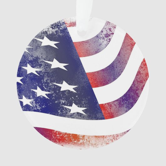 アメリカ国旗 星条旗 クリスマス オーナメント (正面)