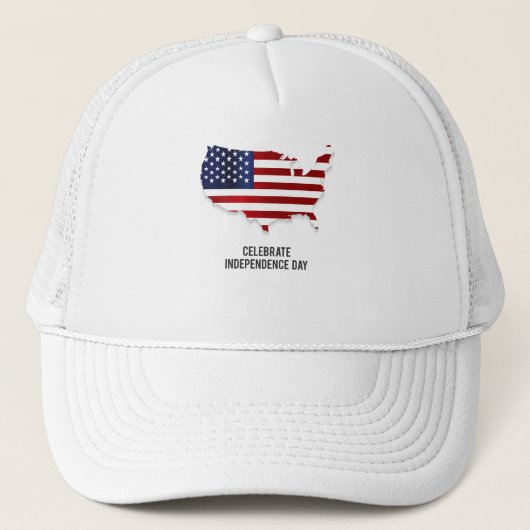 アメリカ国旗 独立記念日をお祝いしよう キャップ (正面)