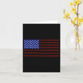 アメリカ国旗 独立記念日 ギフト カード (黄色い花)