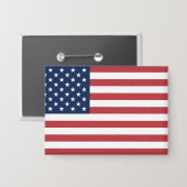 アメリカ国旗 独立記念日 缶バッジ (正面/裏面)
