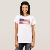 アメリカ国旗 独立記念日 Tシャツ (正面フル)