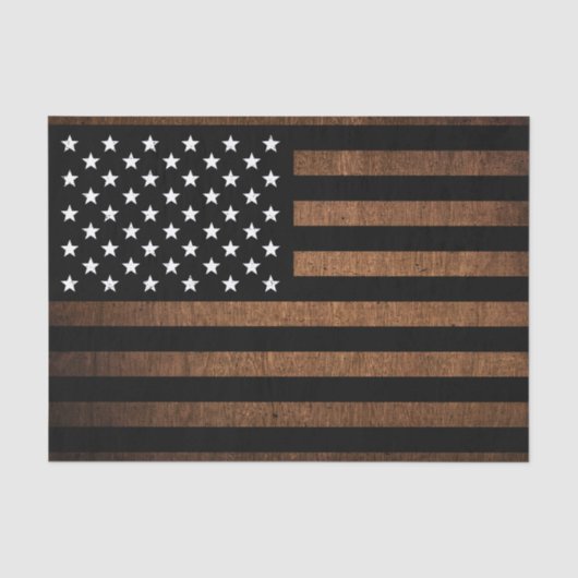 アメリカ国旗 田舎風 アメリカ合衆国 愛国心 薄葉紙 (正面)