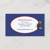 アメリカ国旗（白） 名刺 (裏面)