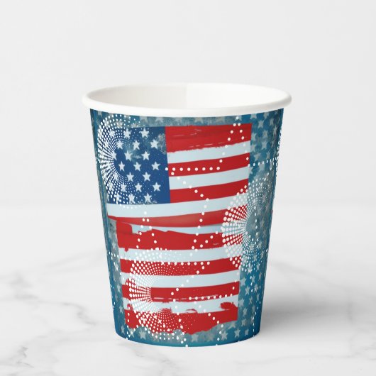 アメリカ国旗 紙コップ (左)
