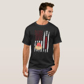 アメリカ国旗・結核の日・結核 Tシャツ (正面フル)