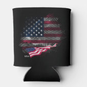 アメリカ国旗 缶クーラー (裏面)