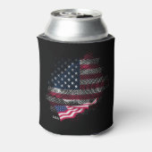 アメリカ国旗 缶クーラー (缶裏面)