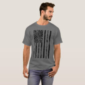 アメリカ国旗 肉食男子 Tシャツ (正面フル)