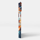 アメリカ国旗、自由の女神、第4回iPhoneケース iPhoneケース (右側面)