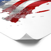 アメリカ国旗：自由の象徴 ポスター (角)