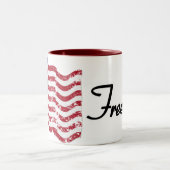 アメリカ国旗 – 自由!-デストロイ ツートーンマグカップ (中央)