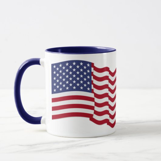 アメリカ国旗 – 自由！ マグカップ (左)